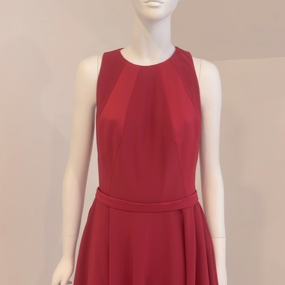 NWT SAMPLE SALE Lela Rose Valentine (Red) size 10 Renaissance Crepe. PRISTINE - Picture 6 of 7